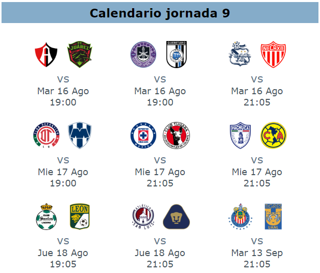 futmxweb's tweet photo. Marcadores estadísticamente probables para la jornada 9 https://t.co/cJo4G85m3A #golmx https://t.co/jkC3gX0kdK