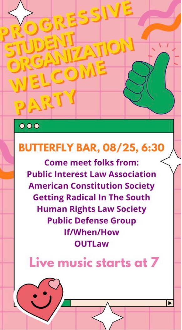 Come join us and some other awesome UT progressive student orgs on the 25th! We’d love to meet some new faces and catch up with folks we haven’t seen all summer.