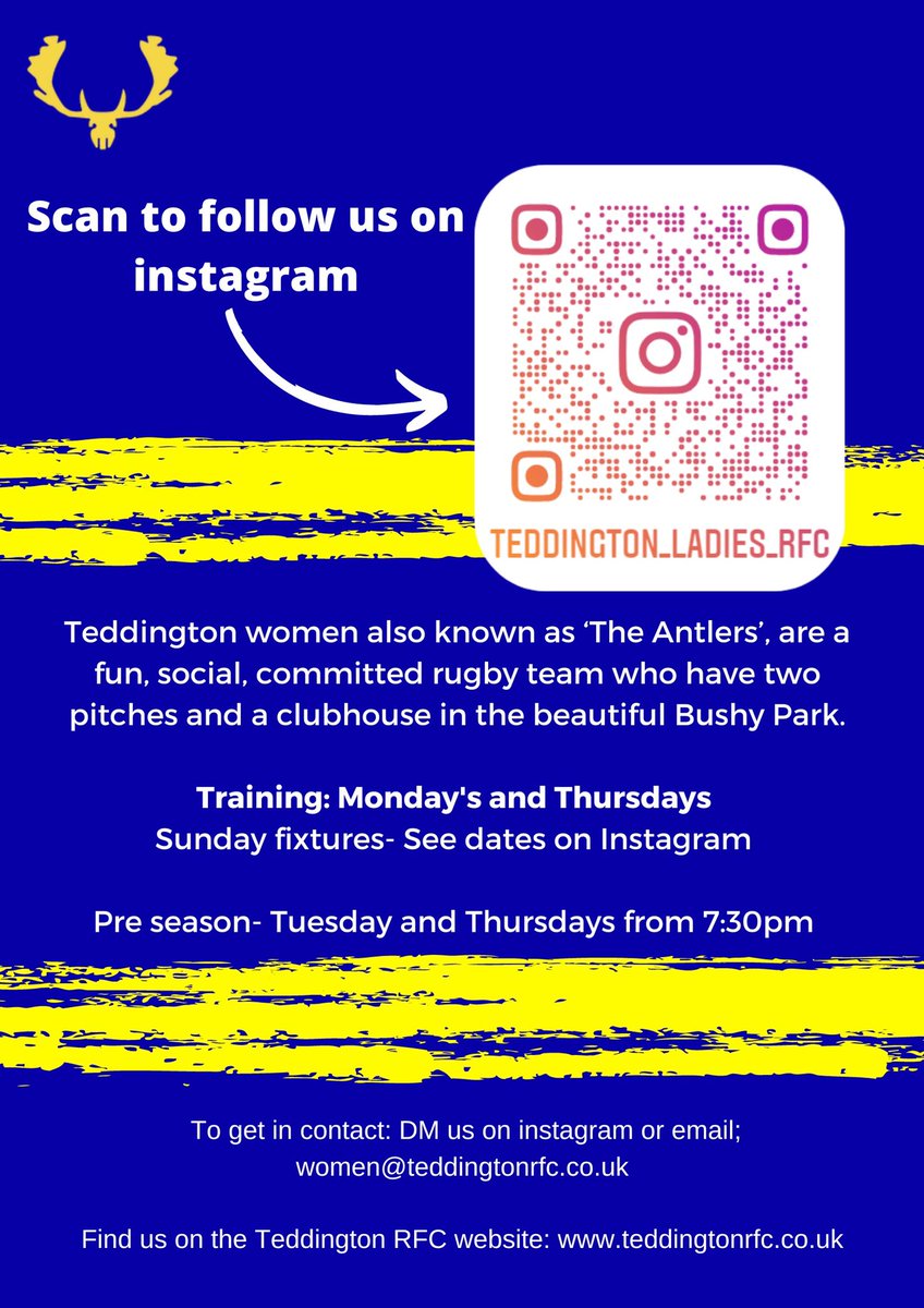 NewtonRosie543's tweet photo. My rugby team are recruiting for the new season! If you are looking to pick up an old sport, start a new one or just make a group of great friends then get down to training and join us for what we hope to be a great season!  @teddingtonrfc @allwomensrugby #rugby #thisgirlcan #rfu https://t.co/ZtvU7ciJnm