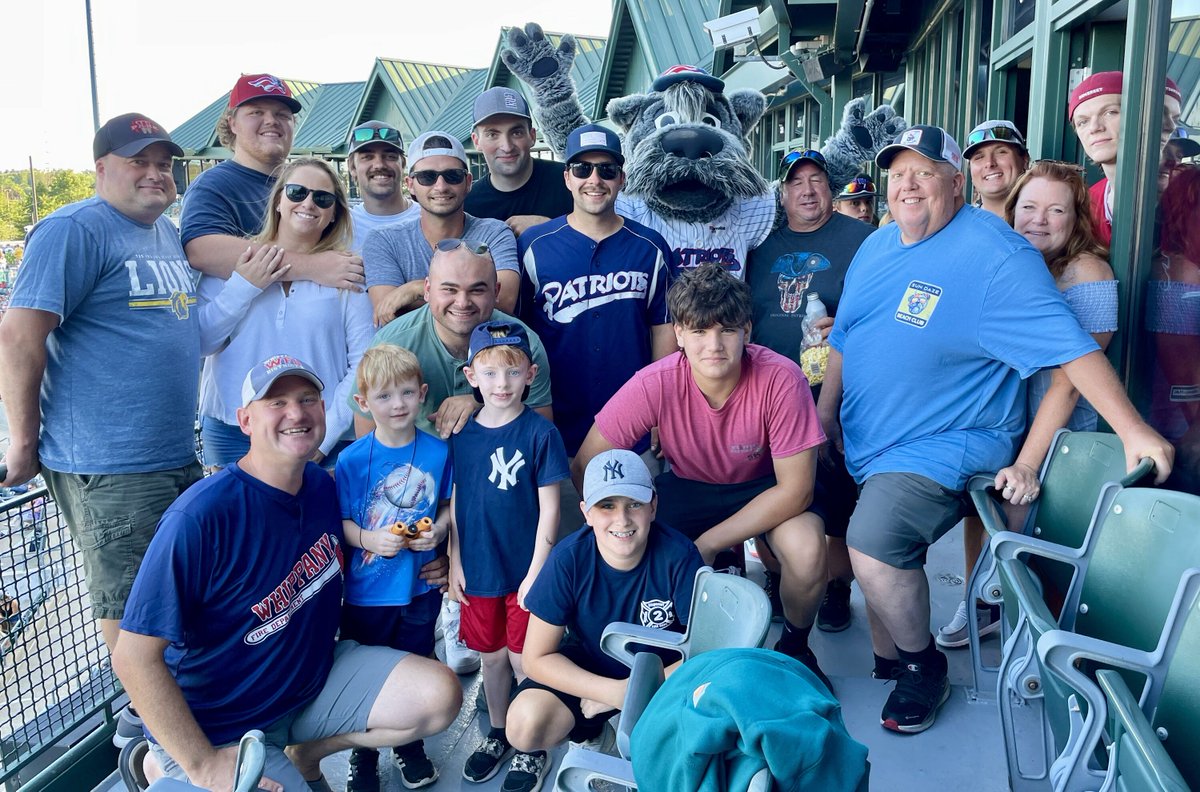 WhippanyFire's tweet photo. After such an outstanding softball game on Friday night, our team was invited down to take on the Somerset Patriots! Okay, maybe not exactly, though we certainly had a great time this weekend! https://t.co/zrZV0z2tko