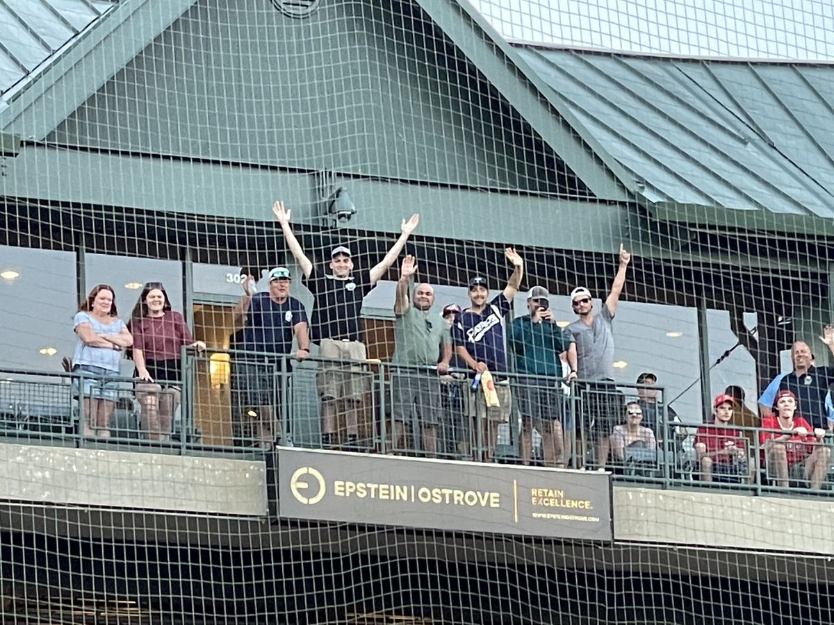 WhippanyFire's tweet photo. After such an outstanding softball game on Friday night, our team was invited down to take on the Somerset Patriots! Okay, maybe not exactly, though we certainly had a great time this weekend! https://t.co/zrZV0z2tko