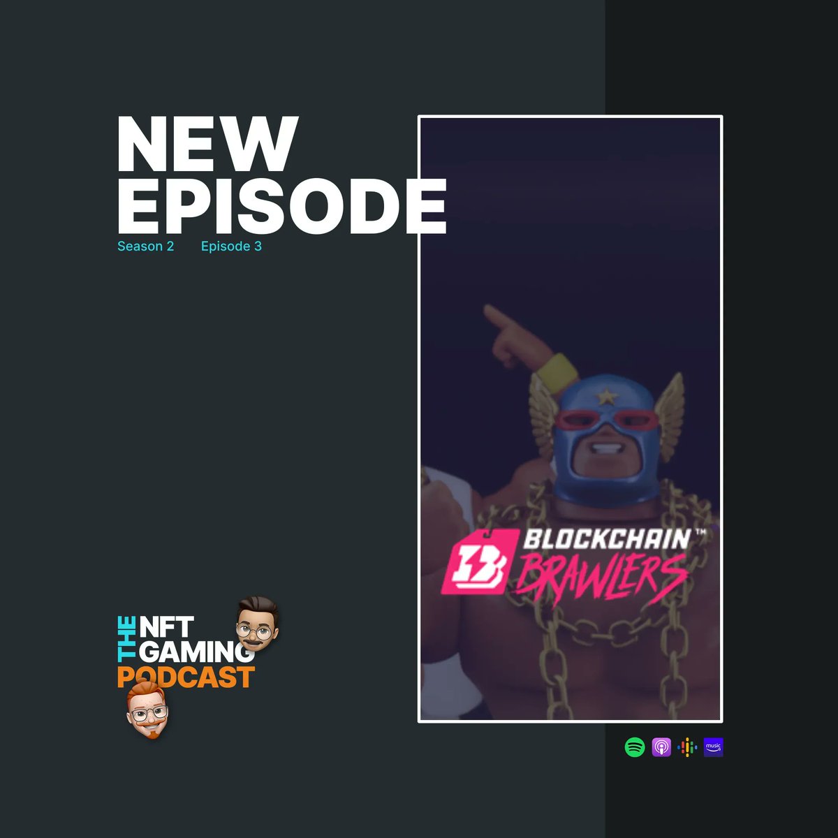 RevelarEngine's tweet photo. It is Tuesday and you know what that means! Our new episode with @bc_brawlers is up on #TheNFTGamingPodcast! 

#blockchainggaming #NFTpodcast #games

https://t.co/pfiKlrQ9xq https://t.co/Zv1TAPPxtG