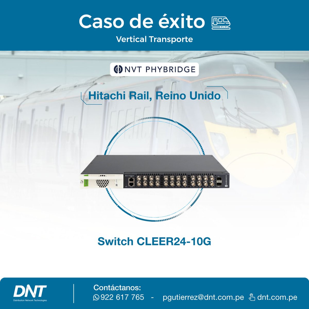 #CasoDeÉxito
Les invitamos a leer el siguiente artículo sobre el caso de éxito en la vertical transporte con NVT Phybridge
Link: bit.ly/3pn1KW2
Para más información en proyectos
📞 922 617 765 / 960 458 258
WhatsApp: wa.link/qg3b7l
📧 pgutierrez@dnt.com.pe