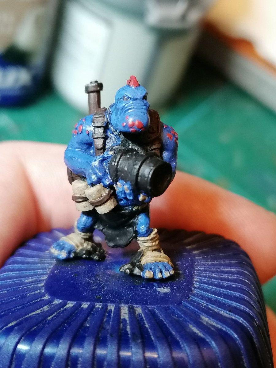 LuckGod84's tweet image. Got some progress done on the #Trollkin vs #Skorne #diorama tonight.
Nice to be painting again
@privateerpress
#wip #Warmachine #Hordes #PlayItPainted