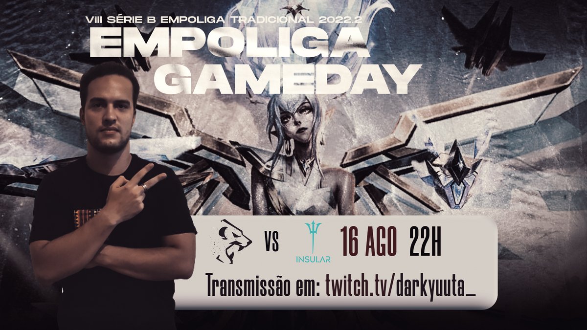 _MoonTigers's tweet photo. Hoje teremos nossa equipe em campo para disputar mais uma rodada da @empoligaoficial e essa rodada é especial pois marca o retorno do nosso querido @_Mats9 como AD Carry do time.

⏰: 22:00
🆚: @InsularGG 

🏆: @empoligaoficial

📺: https://t.co/gFOXSsHymo

🛡: Rodada 8 https://t.co/YWBD5CewMY