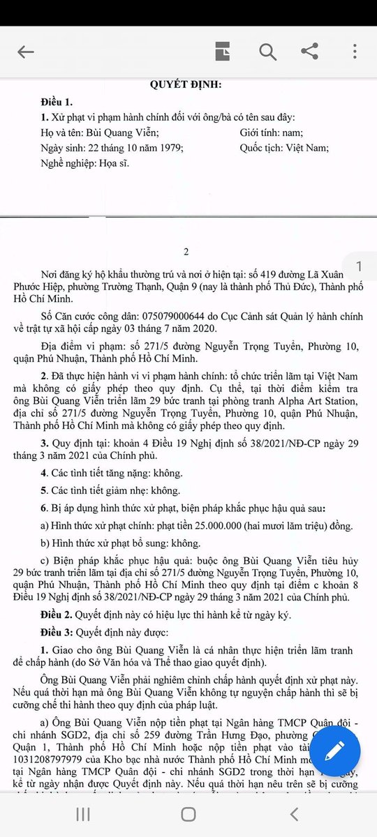 wunanka's tweet photo. Ông họa sỹ Bùi Quang Viễn triển lãm tranh không xin phép nên bị phạt 25 triệu và nhận lệnh phải đốt tranh. Chùa Ba Vàng tổ chức lễ Vu Lan báo hiếu cho sư chắc chắn cũng không xin phép, thì cũng phải phạt tiền rồi đem tiêu hủy cái gì bây giờ? https://t.co/dHJSzizM1s
