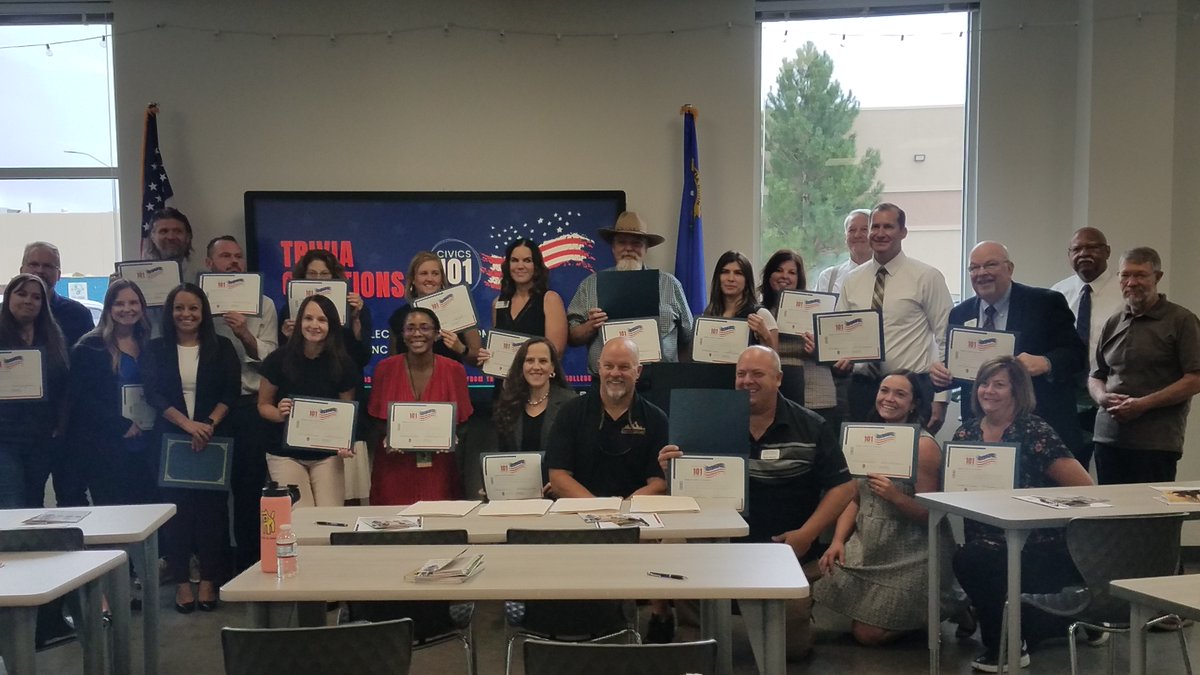 thenjc's tweet photo. Look at all the happy graduates of today's Civics 101 course presented by the NJC and the @RSChamberNV. 

@benes_aldana  
#abaajs
#thenjc
#JudicialIndependence https://t.co/Arl9a71r1n