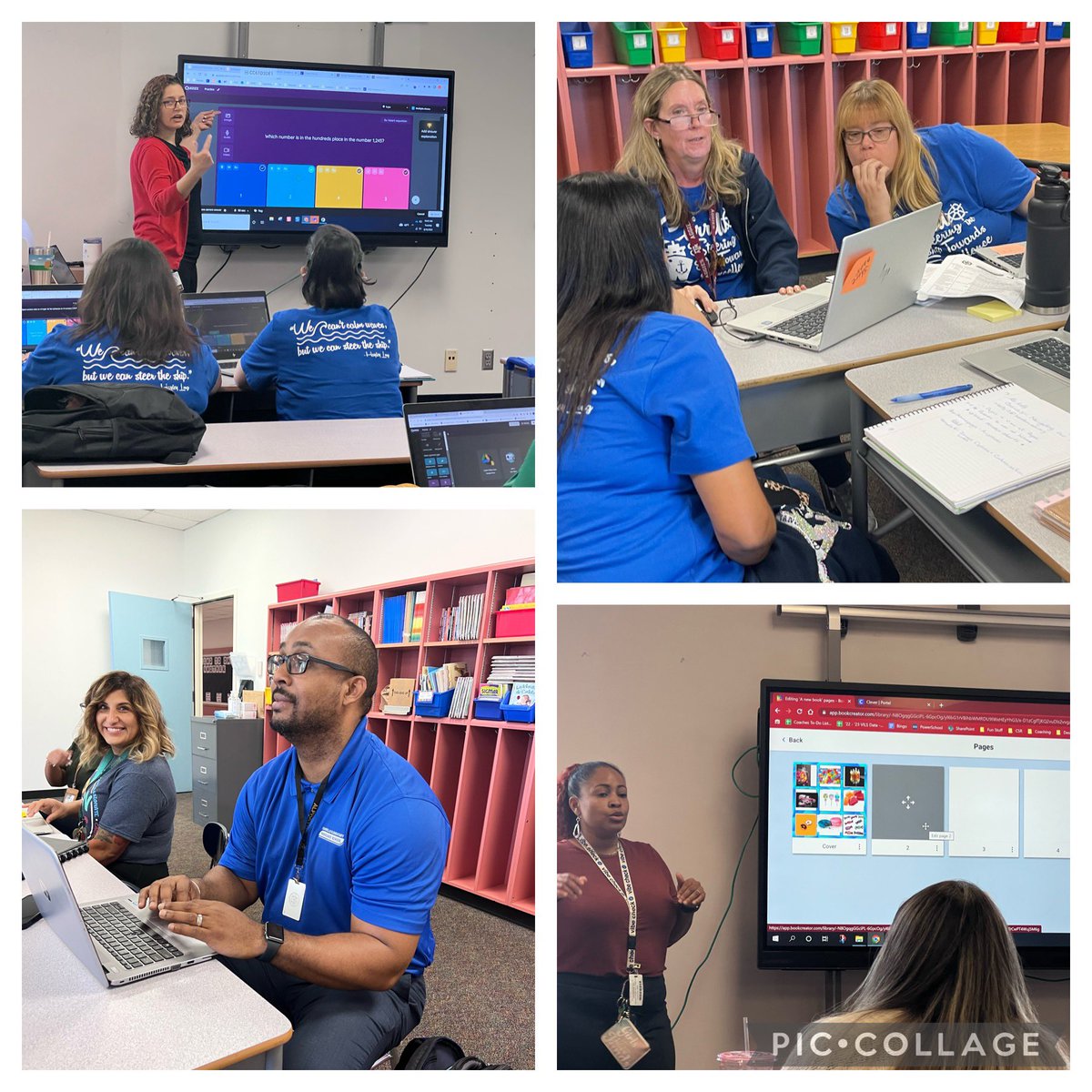 LopezprinciPAL's tweet photo. A big 🙌🏽 to @maveroluna @1hightechteach @ayiammoore  @NKellyEducates @_vinestech for presenting to the teachers from @Carrillo_HISD and @lantrip_hisd today on engaging tech tools to help us with CFU and to become more efficient in our planning. Can’t wait for PLC @HISD_Inst_tech https://t.co/C1cucE22fU