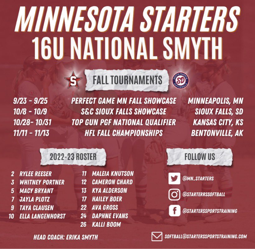 Here is my fall schedule for the 2022 season! So excited to have this opportunity and I can’t wait to see what the future holds! <a href="/UNCCoachPapa/">Donna J. Papa</a> <a href="/RhondaRevelle/">Rhonda Revelle</a> <a href="/CoachKellyFord/">Kelly Ford</a> <a href="/KristinaMcSwee6/">Kristina McSweeney</a> <a href="/MichaelMook9/">Michael Mook</a> <a href="/CoachTarr/">Heather Tarr 🦄 💜</a> <a href="/prestonlong_20/">Preston Long</a> <a href="/RitterPiper/">Piper Ritter</a> <a href="/Coach_Piv/">Coach Piv</a>