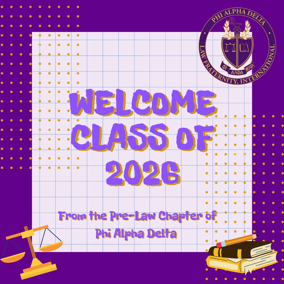 The Tennessee State University Pre-Law Chapter would like to welcome the freshmen class of 2026! Also, good luck to our recent alumni members on their 1L year. Wishing everyone a safe and successful semester. 💜💛⚖️ #TSU #TSU26 #TSUFresh #TSUPAD