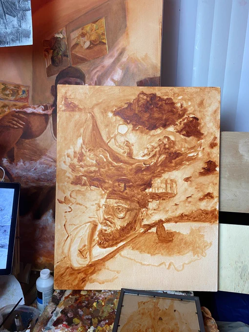 Started a new painting 