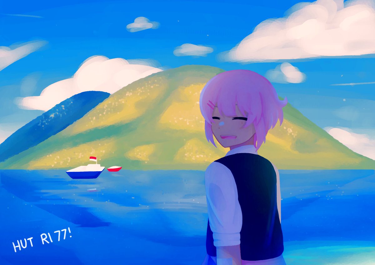 SELAMAT HARI KEMERDEKAAN YG KE 77
Wanted to give Indonesia's landscapes an appreciation while practicing on how to do backgrounds too!!

By the way the reference that i took is Manado! Selamat merayakan semuanya :D
#HUT77RI #dirgahayuindonesiaku