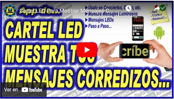 Cartel LED Para Mostrar Mensajes Corredizos en Android – Autoasistencia Digital autoasistenciadigital.com/cartel-led-men… a través de <a href="/AutoasisDigital/">Autoasistencia Digital</a> #CartelLed #MensajesLED #MostrarMensajeLED #LEDs #LedAndroid #AndroidLED #Fiesta #Concierto #Disco #Divertido