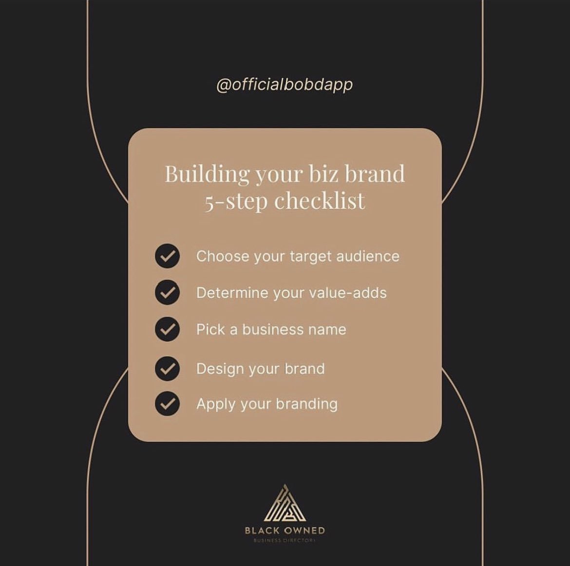 OfficialBOBDapp's tweet photo. Have an idea for a new business? Ready to scale your existing business? 👌🏿

Two key steps to building a strong business brand include:

🔑 Clearly identifying your target audience

🔑 Determining how your business helps address your audiences’ problems/pain points https://t.co/XIPF4Ccdv2