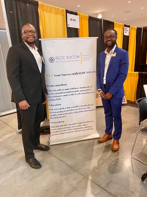 EEOC_OFO's tweet photo. Don't Miss @USEEOC's Mark Ellison and Marcus Artis at #BIGNTI! #LearnEEO and #AdvanceDEIA365! https://t.co/XeeURhHAKA