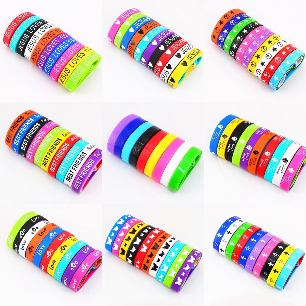 AccezDiy's tweet photo. #homeinspo #hometown 10pcs/lot Jesus Cross Peace Butterfly Love Heart Cuff Silicone Rubber Bracelets For Man Women (16 Style Free Choose) https://t.co/KIiOYm9SRr https://t.co/o8z5kZlZfE