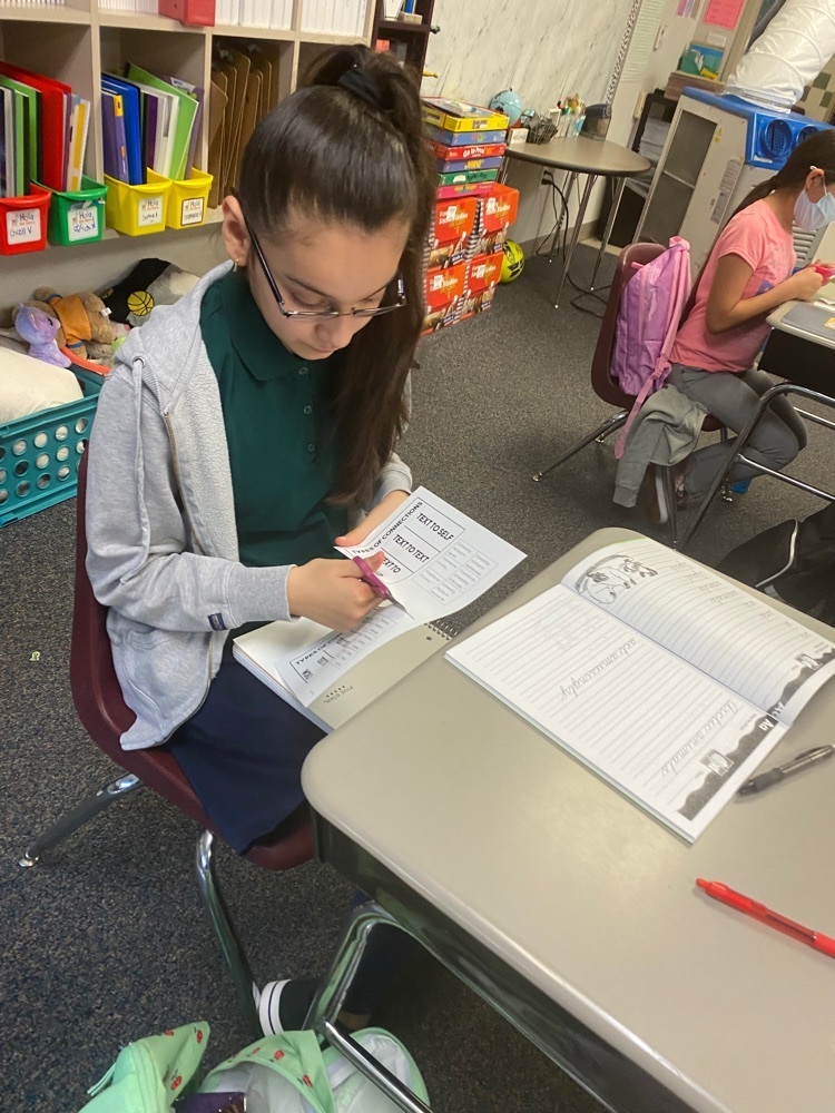 5th grade students in Mrs.Escobar’s class were working hard on their interactive notebooks and making connections today! Way to #POWER 5th grade!