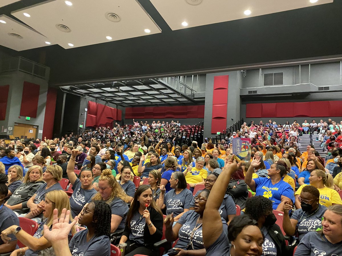 Dr_TBJ's tweet photo. Our first Inspire Institute was a hit!  Joy was combined with learning.  Inspire 340 rocks in @wsfcs .  I’m so proud of our district and this amazing learning community. #inspire340transcend https://t.co/lnMPbtHKj9