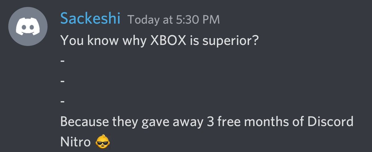 I said he was going into the gimmick account and I did