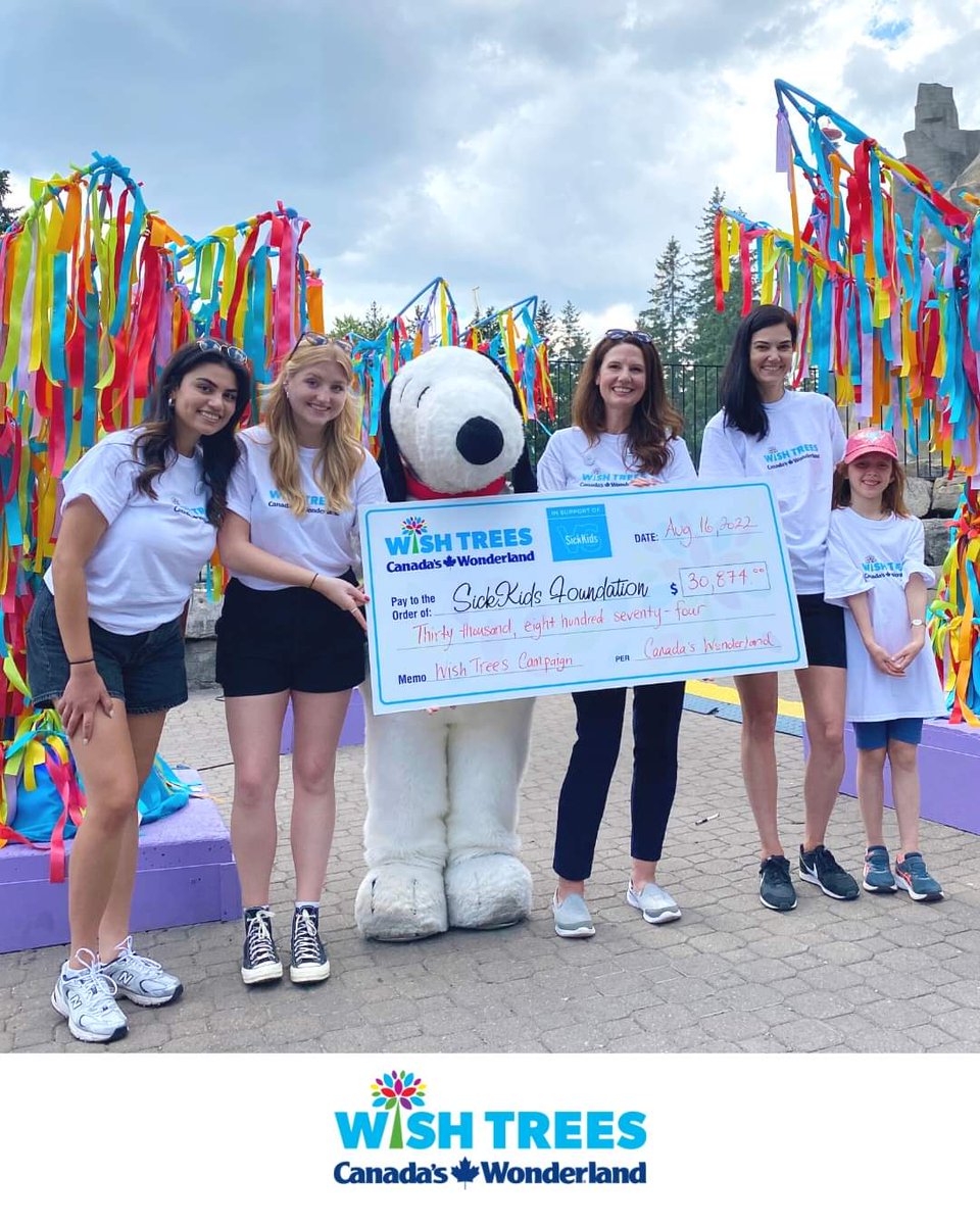 WonderlandNews's tweet photo. Today we wrapped up our 2022 Wish Tree campaign in support of @sickkids Foundation where guests purchased ribbons to tie onto our trees! In two weeks we raised $30,874 to help build a new SickKids hospital. Congrats to our 7 winners, we'll be reaching out! Thank you to everyone! https://t.co/m3nck043I2
