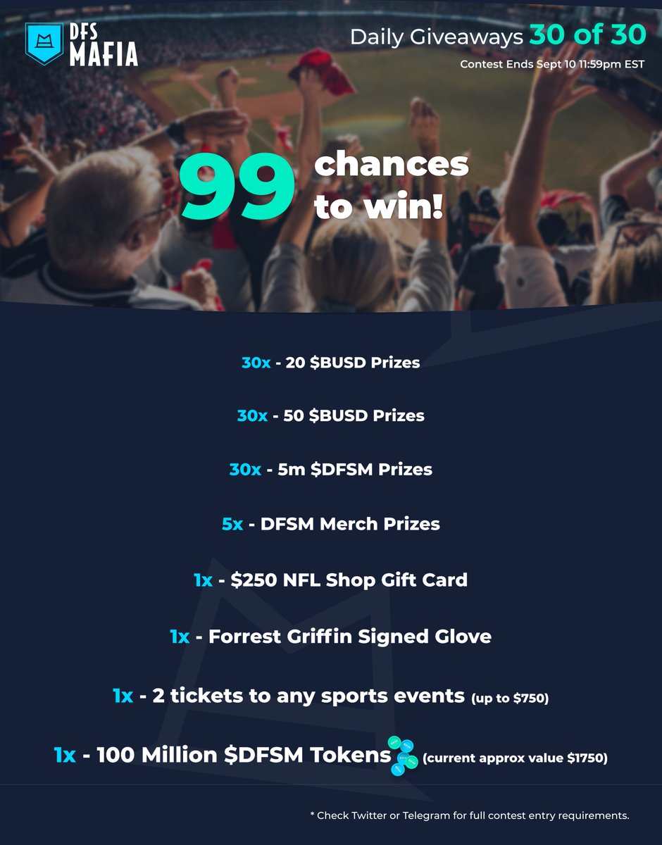 $DFSM DAY 5 OF 30 RANDOM BUY GIVEAWAYS!

5 MILLION $DFSM WINNER
0xceb142ba795b9ad5fbbddcb6683d554ab74031aa

$50 BUSD
0xbaccc45e7cdeee99d58727ea3996735c7ffd4606

LIKE/RT/FOLLOW FOR CHANCE TO WIN $20 BUSD!

<a href="/phip420/">HashHodler 🍁🪙</a> 

=$20 winner 

Buy winners from today are announced tomorrow!