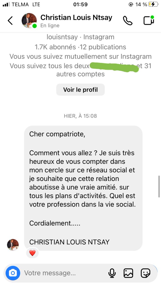 CRahelindisa's tweet photo. Il est très facile d’y croire à ce genre de chose . Méfions nous!
Espérant qu’une protection sur la cybercriminalité soir plus effective à Madagascar !
#comptefake #cybercriminals https://t.co/CO7DtPIyfR