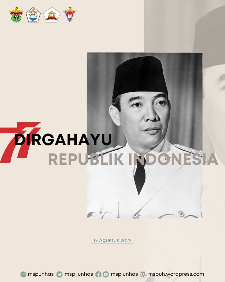 MSP_UNHAS's tweet photo. [DIRGAHAYU REPUBLIK INDONESIA]

Rayakan kemenangan, bangun peradaban, eratkan persaudaraan, satukan tujuan. Dirgahayu Indonesia yang ke-77, bertambah umur, pererat solidaritas.

Selipkan Indonesia dalam doa, lindungilah Indonesiaku, pulihkan lah negara tercinta ini. https://t.co/Kxs7zjcYDV