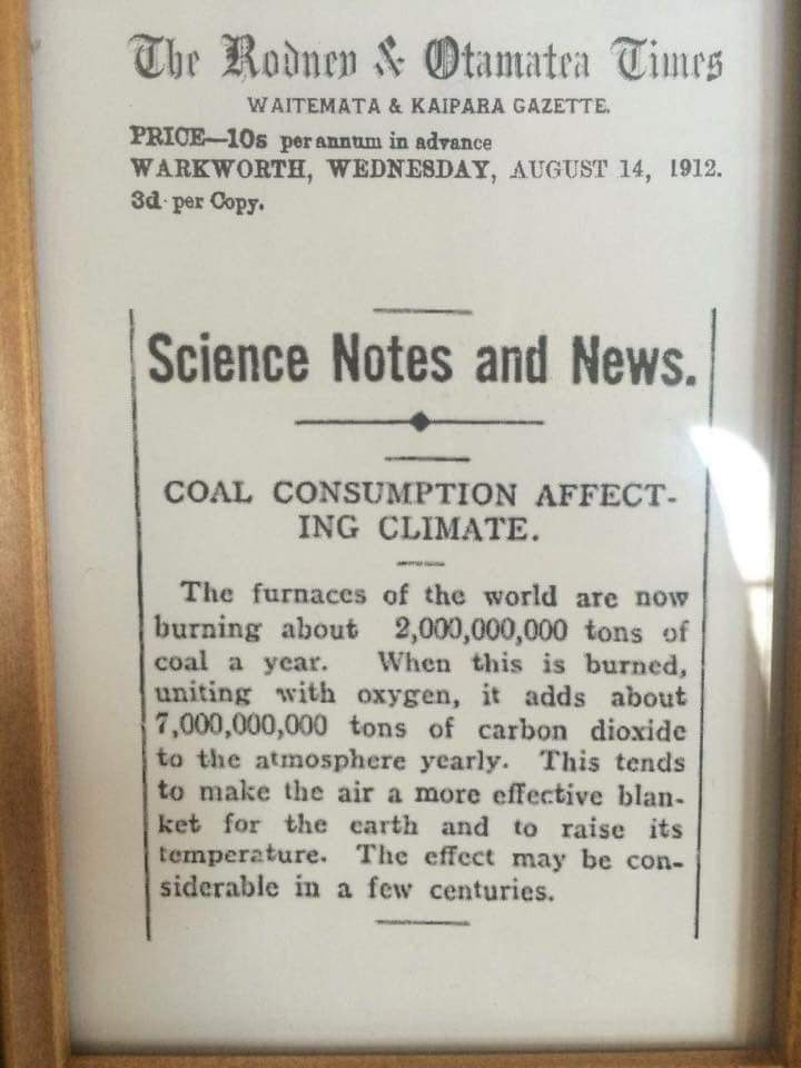 RadleyBiology's tweet photo. NZ science all over climate change. 110 years ago.... https://t.co/ar1eG3uFX7