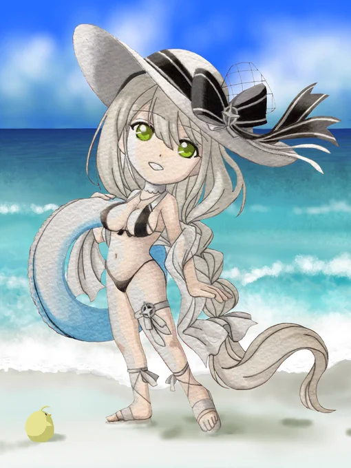 #アズレン嫁を晒す指輪を渡した子は、なるべく描く様にしてるのですが、まだ肝心なレナウンを描いていないという…   いつになったら描く暇が出来るだろう。#アズールレーン #バターン #花月 #ウォースパイト #アクィラ 