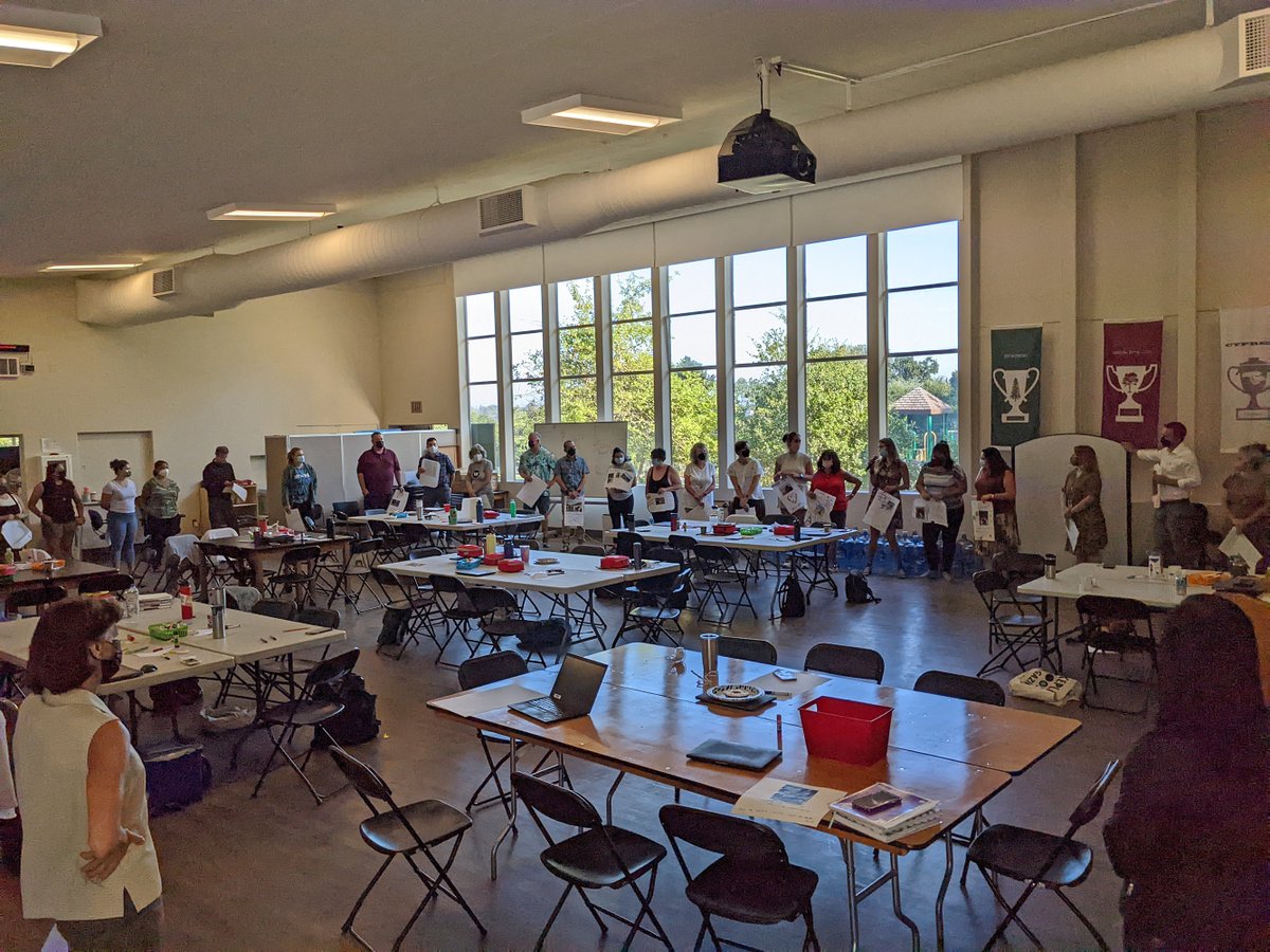 WoodlandPK8's tweet photo. We're back! All employees gathered today for the first day of inservice! It's so great to see one another, hear about summer adventures, and plan for the return of students next week! #backtogetheragain #community #sohappy #lotsofmeetings https://t.co/3OVadUsbIE