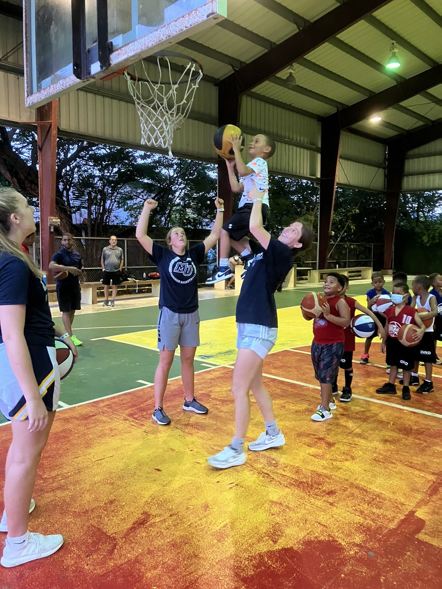 Day 2: We had a blast doing our second clinic. Everyone speaks the language of basketball!!🏀

Follow along as our girls blog about our trip this week:

malonepioneers.com/news/2022/8/16…