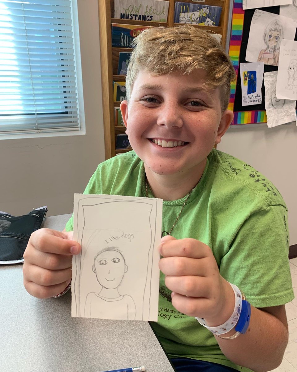 McNairMiddleSch's tweet photo. Getting to know our peers through Artist Trading Cards #mustangsrun #rockitout #RUNWeek @ms_mccartney https://t.co/4jvccPmkFh
