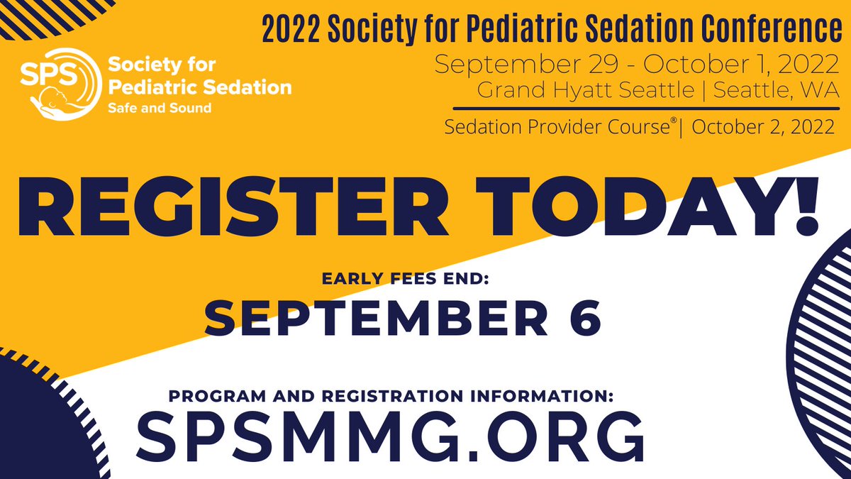 TIME IS RUNNING OUT! Secure Your Conference registration by September 6 to take advantage of our lowest pricing. spsmmg.org #SPS22 #sedation #meded