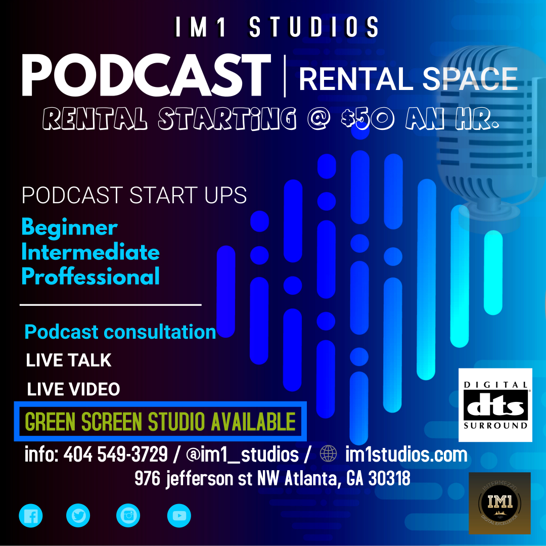 im1_studios's tweet photo. We're offering a limited time special for all podcast owners! Looking for that professional feel? Book with us!
.
.
.
.
.

#im1studios #recordingstudio #atlantarecordingstudios #atlanta #booking #atlantamusic #recordingsession #blackownedbusiness #atlantapodcasts #atlpodcasts https://t.co/9bXE3KeZpL