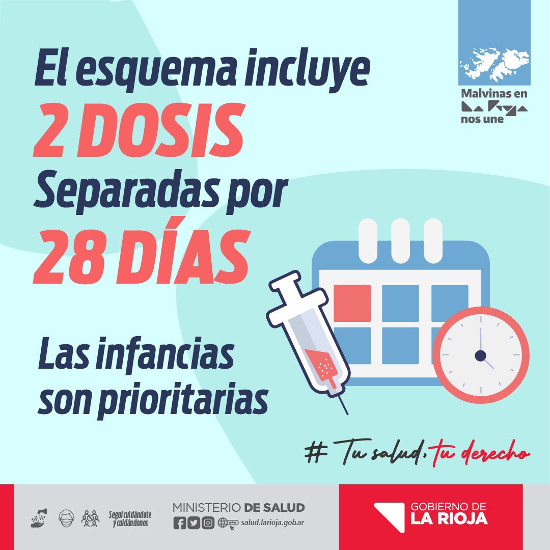 JuanVergaralr's tweet photo. Queremos recordarles a los padres y madres que estamos vacunando contra el COVID-19 a las y los más chiquitos!  En Vacunatorios, CAPS, en el Hospital de Fátima y en @HMyNLR. 
Se aplica a partir de los 6 meses de vida: dos dosis de la vacuna Moderna separadas por 28 días. https://t.co/BMTgEU1mMC