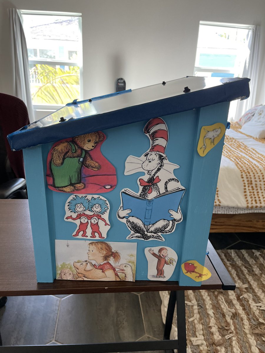 GrizCalderon's tweet photo. Planning the Bahamas Little Library with some old school images. Can you name these classics?
#mylittlelibrary #littlelibrary #read #books #Bahamas
@jamesbuchanan27 @RileyCalderonB1 https://t.co/snPFU5zzsf