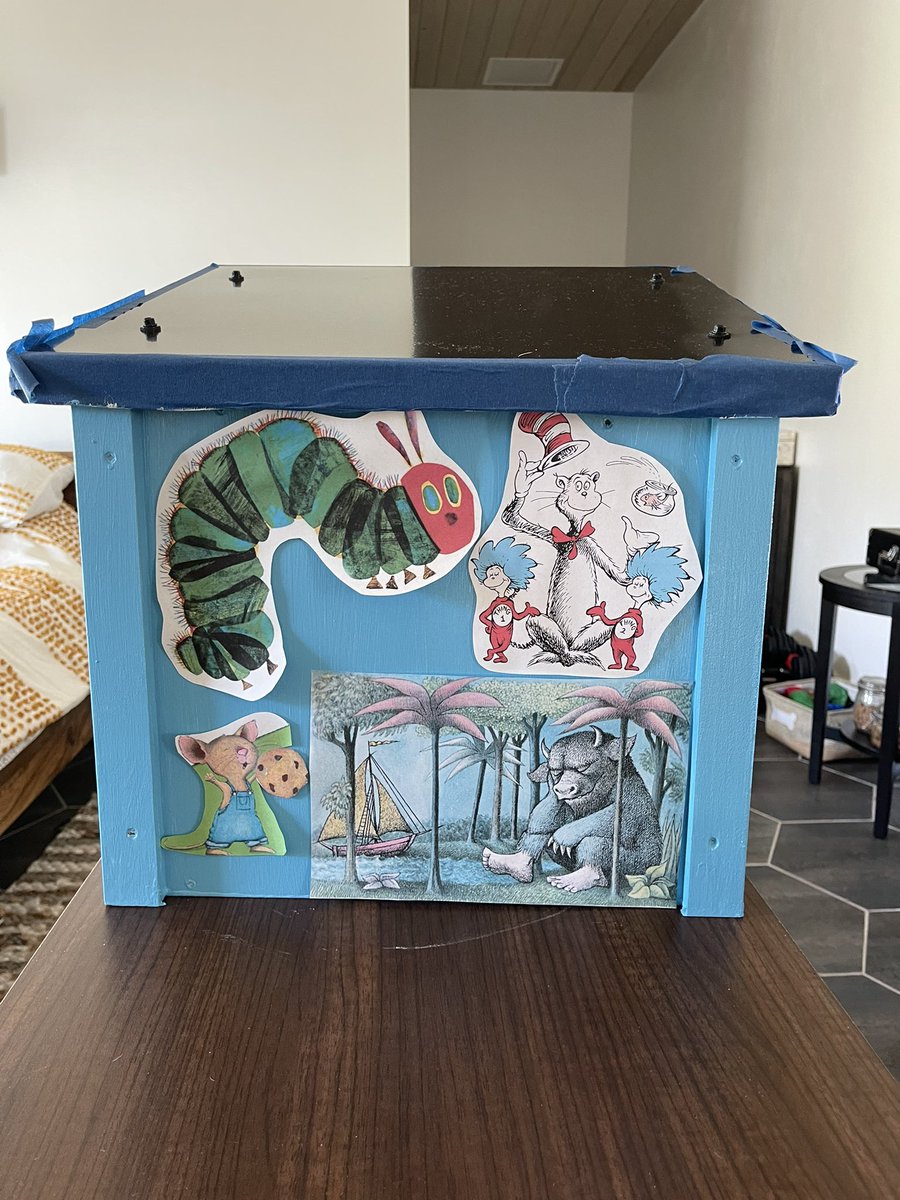 GrizCalderon's tweet photo. Planning the Bahamas Little Library with some old school images. Can you name these classics?
#mylittlelibrary #littlelibrary #read #books #Bahamas
@jamesbuchanan27 @RileyCalderonB1 https://t.co/snPFU5zzsf