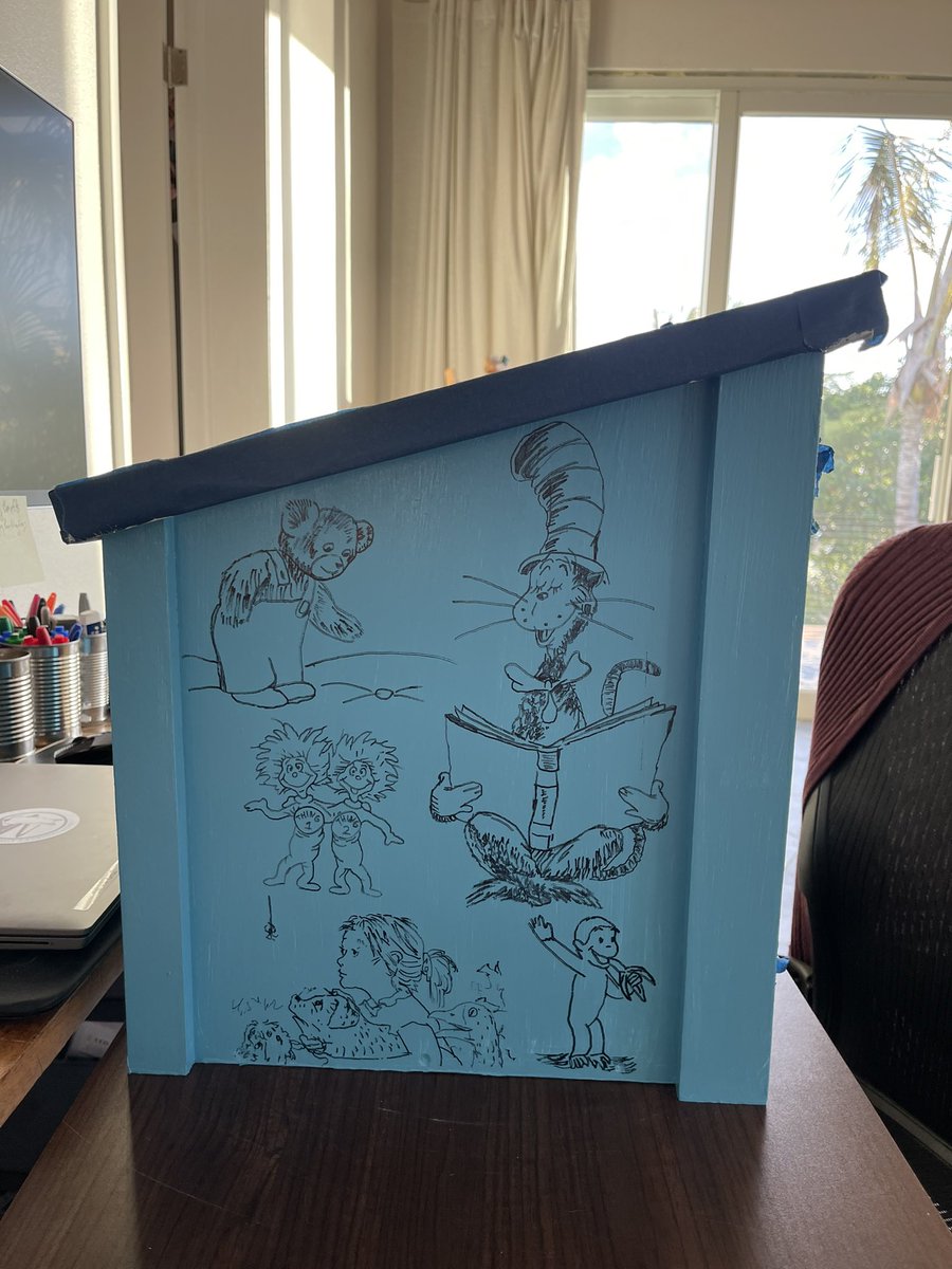 GrizCalderon's tweet photo. One of our weekend projects in the ๐ง๐ธ Bahamas.
Making a Little Library for the kids there. Canโt wait to open it up for them.
#mylittlelibrary #littlelibrary #books #read #Bahamas #eleuthera #kidsbooks
@jamesbuchanan27 @RileyCalderonB1 https://t.co/VYU2l6Jfqh