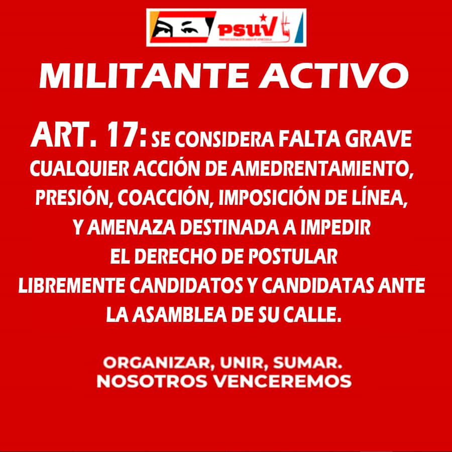 Gerardo4fPsuv's tweet photo. ¡🅰️quí no hay línea!

Que las bases se expresen libremente y destaque el carácter democrático, protagónico y participativo.

¡Organizar, unir y sumar! 

#PSUVEnRevoluciónConLasBases

@NicolasMaduro
@dcabellor
@PartidoPSUV https://t.co/MxN8BpXOjn