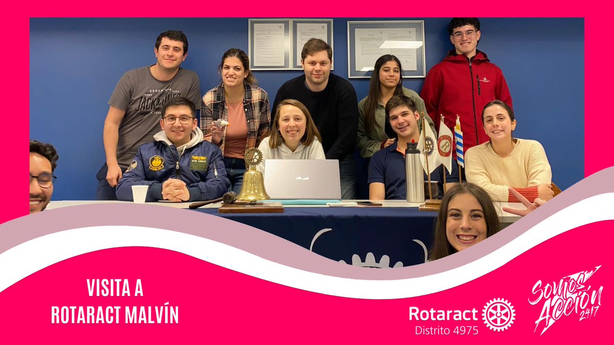 RotaractUruguay's tweet photo. El pasado sábado los representantes distritales visitaron a Rotaract Malvín 🥳🙌
Sin dudas una visita que fortalece al club y ayuda en este periodo que empezó hace poquito ☺️

𝚂𝚞𝚖𝚊𝚝𝚎 𝚊 𝚁𝚘𝚝𝚊𝚛𝚊𝚌𝚝 𝚢 𝚟𝚒𝚟í 𝚕𝚊 𝚎𝚡𝚙𝚎𝚛𝚒𝚎𝚗𝚌𝚒𝚊 𝚍𝚎𝚕 𝚟𝚘𝚕𝚞𝚗𝚝𝚊𝚛𝚒𝚊𝚍𝚘! https://t.co/v6q29dOUBM