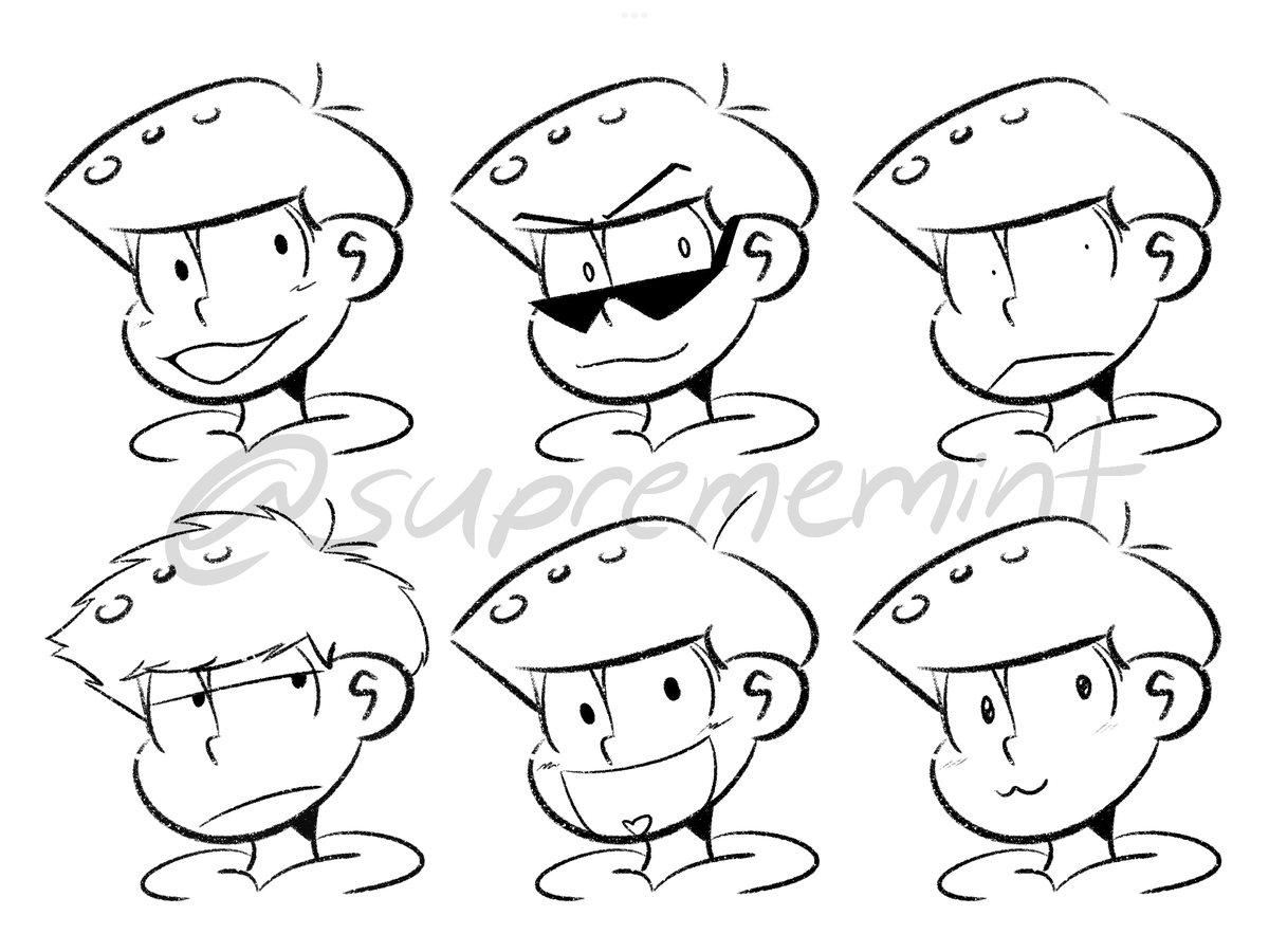 cloudpuff1's tweet photo. Six same faces!!! #osomatsusan #anime #art #fanart #AnimeArt https://t.co/JY0chzO3iG