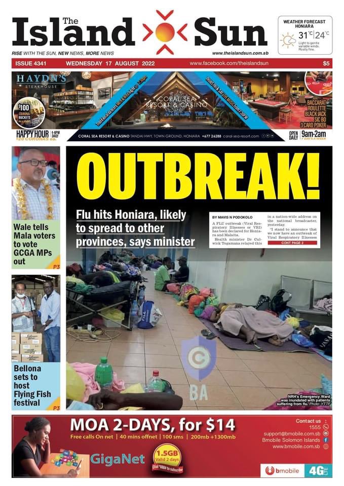 newsroom_the's tweet photo. #SolomonIslands. Todays @islandsunnews https://t.co/kCJKgQDSsC