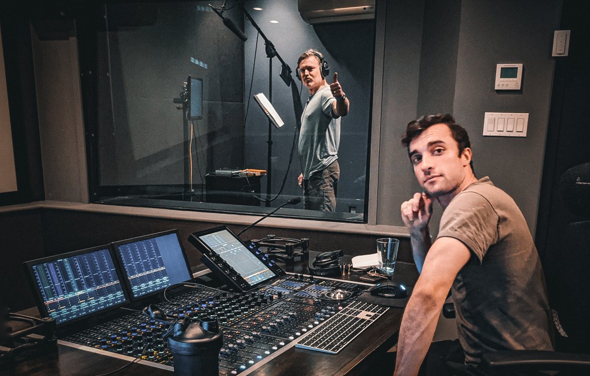 hayseedmovie's tweet photo. Recording ADR with the marvelous @BillSageActor at @BlueTablePost. Owner @OliverLief provided a remarkable environment for our post-production needs. It's an inviting space with cutting-edge technology. Thank you #BlueTablePost, and thank you, Bill! #HayseedMovie https://t.co/Xd0iwssmX3