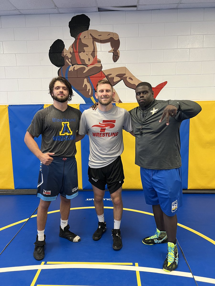coach__Thomas66's tweet photo. Big Shout Out to @SEUFireWrestle🔥🔥🔥 🤼Big Thanks to Head Coach @Travis_Patrick for Stopping by the Pound 🏚🐶 today to check out our guys and our Program! @SeWrestle @MrPatMineo @Flpridewrestle @FCAWrestling @KabraWrestling 
#Polk  #CharacterBreedsCharacter #FuelTheFire https://t.co/6URDAeJg1P