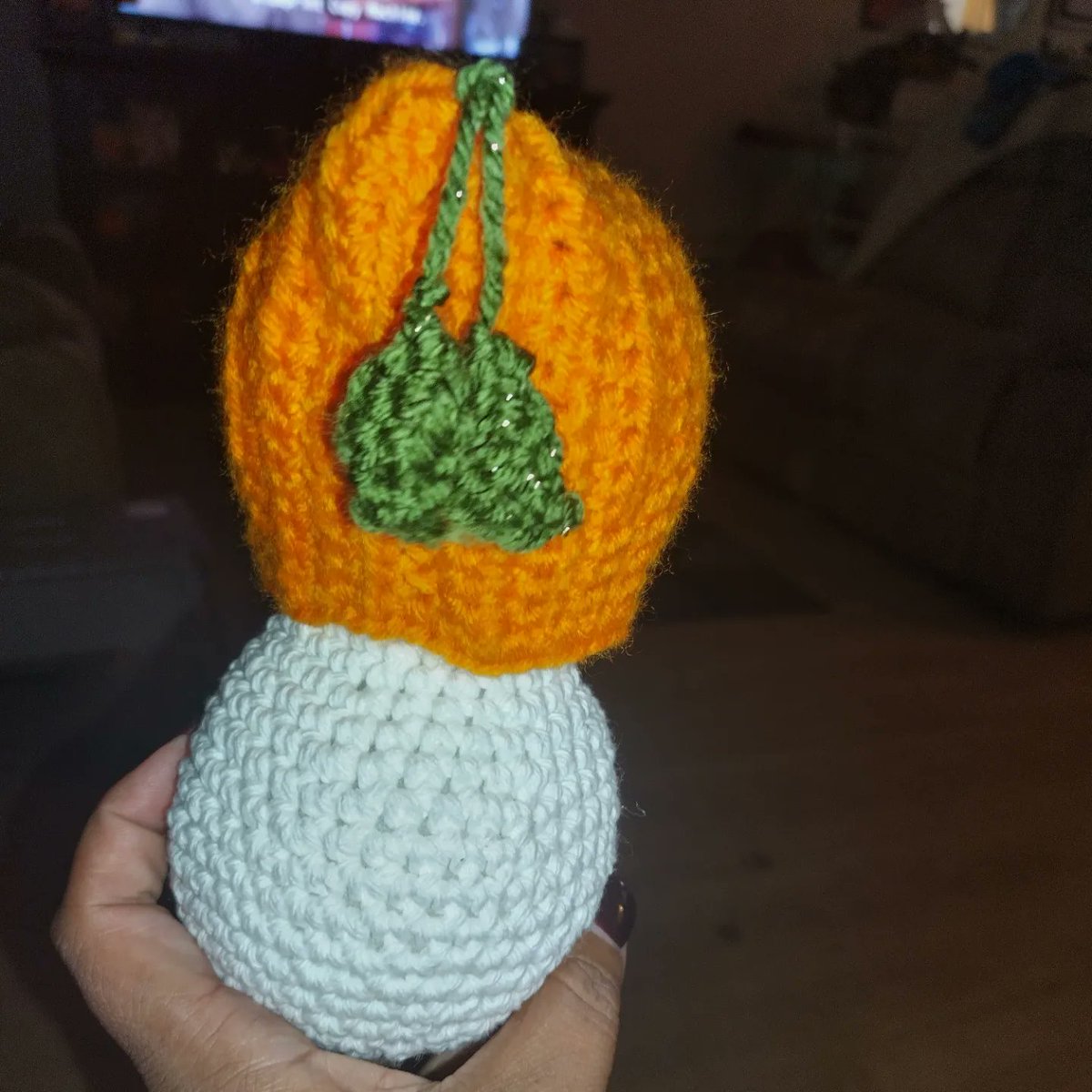 Fluffiecroation's tweet photo. My little pumpkin ghost https://t.co/UL0dDOo4pZ