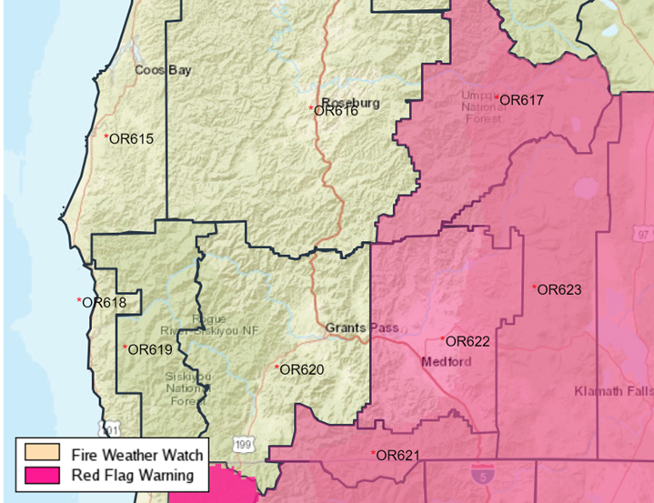 RRSNF's tweet photo. National Weather Service issues a Red Flag Warning Wednesday for abundant lightning on dry fuels. #RRSNF maintains initial attack firefighters six times greater than normal staffing positioned efficiently for initial attack. See more here https://t.co/AOKsKsRVtw https://t.co/wzKsiytskF