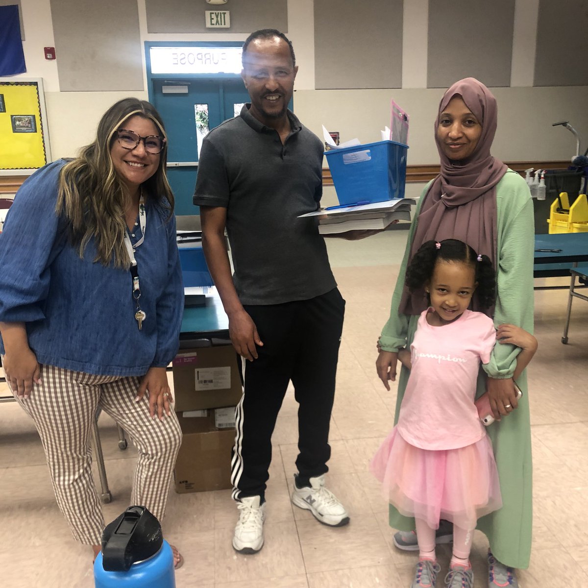 Our virtual families were at school today picking up their needed materials!  Our Virtual Academy is absolutely awesome!!!  #WeArePBV #mcauliffeexplorers