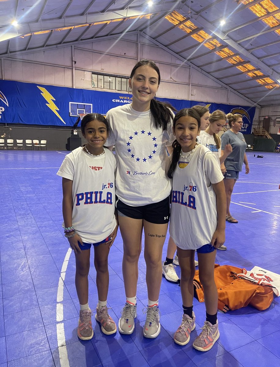 azconatwins's tweet photo. Got to play for Joey today❤️@avasci2 thank you for showing athletes it’s bigger than basketball. We had a blast today thank you! @PSD_GBB @CoachFJS @sixers @TerpsWBB @SOLsports @CourierTimes @joeymoneyhands #yourfightisourfight https://t.co/npHPC51wbP