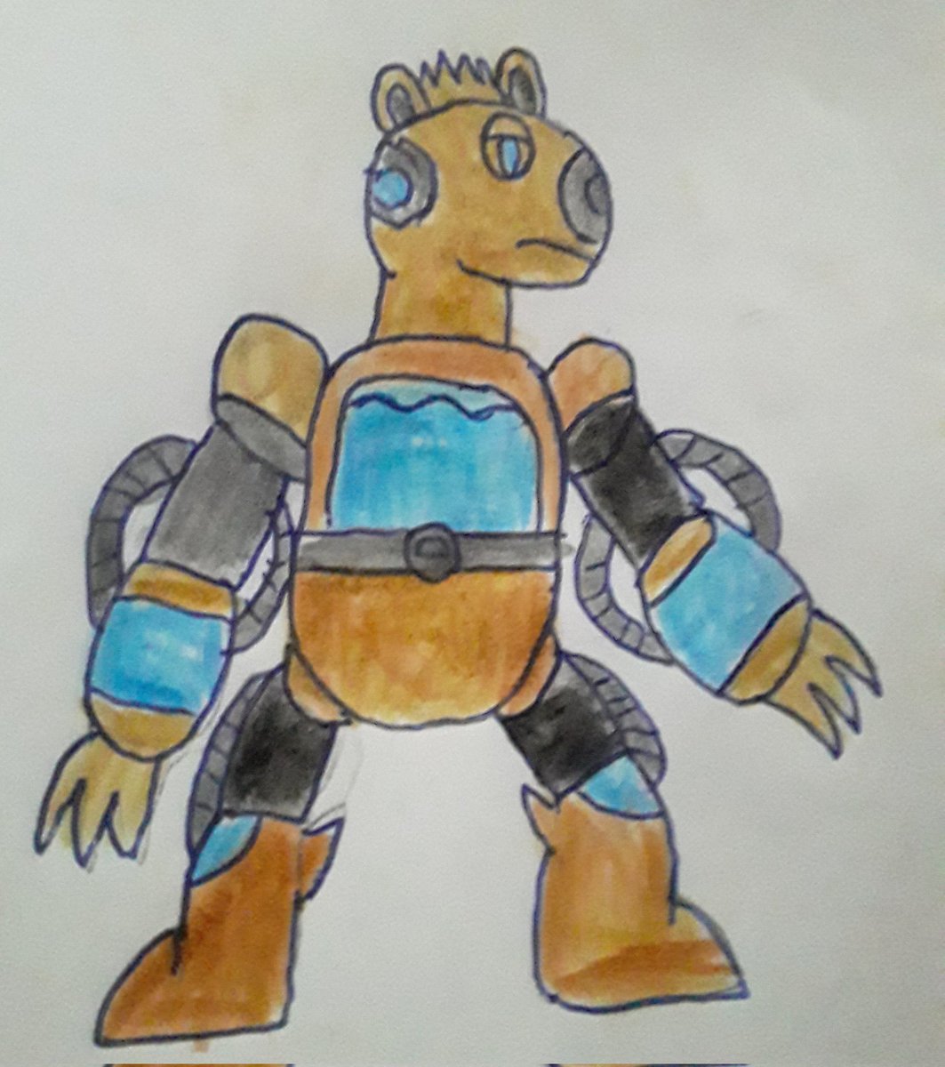 DreemurGabriel's tweet image. From Brazil, Here's A Reploid With A Calm Mind,But Strong On His Function,Hydro Capybara Lives On A Hidden Area of The Amazon ,He Has A Sanctuary where he take Care of The Fauna And Flora,He Has A Calm Mindset But Do Not Make him Mad,or he Will make you Drown 
#ReploidOc #MMX