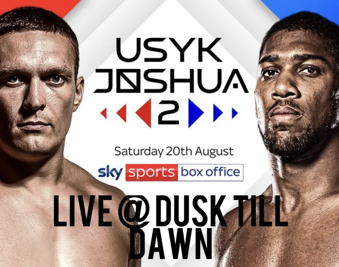 Catch all the fighting action this Saturday at DTD.

Two titans get back in the ring, does Joshua stand a chance of getting those belts back? 
Time will tell

#Nottingham #FightNight #AnthonyJoshua 

18+ only to enter.
Play responsibly BeGambleAware.org